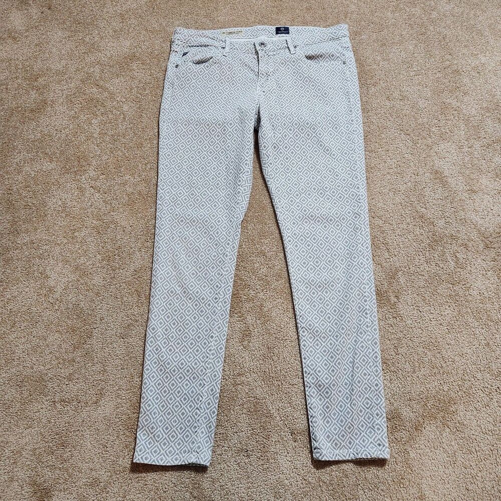 AG Adriano Goldschmied The Leggings Women 30 Gray Diamond Super Skinny Ankle